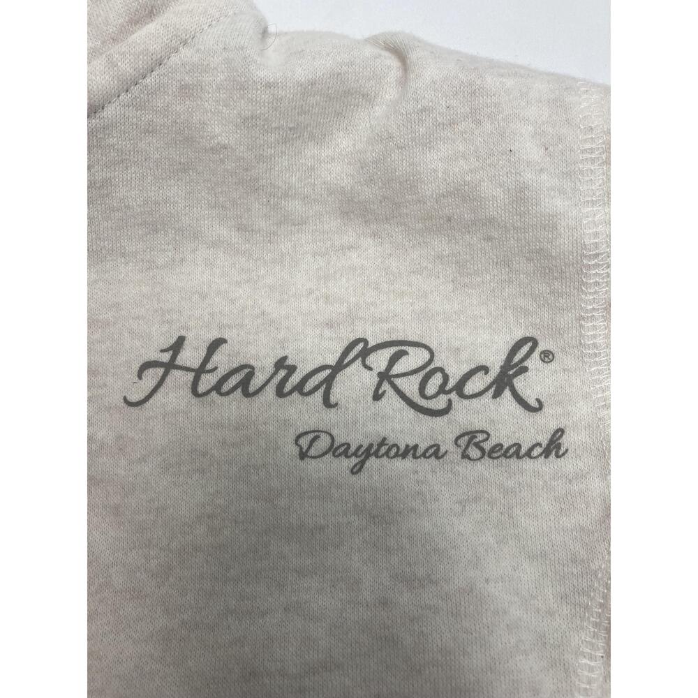 Hard Rock Daytona Beach Hoodie Light Beige‎ Full Zip Small - Picture 5 of 9